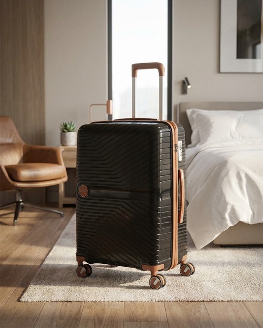 ÇÇS 5239 Siyah Kahve Valiz