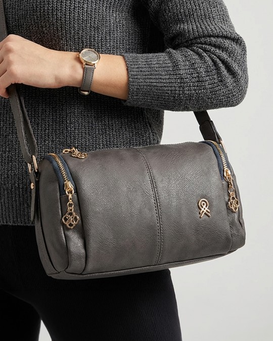 CC001 Gri Çapraz Çanta