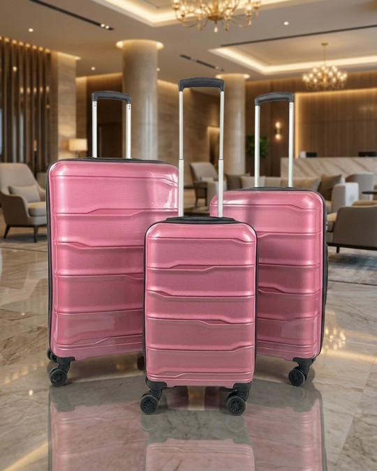 Velora Pembe Valiz Seti